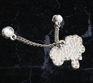 Silver Exotic Top Hat Chain