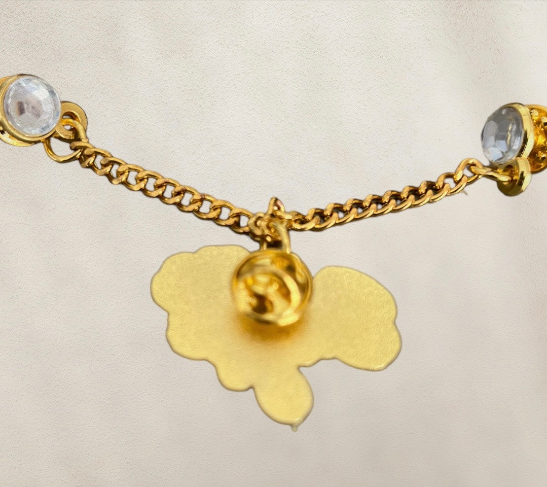 Gold Exotic Top Hat Chain