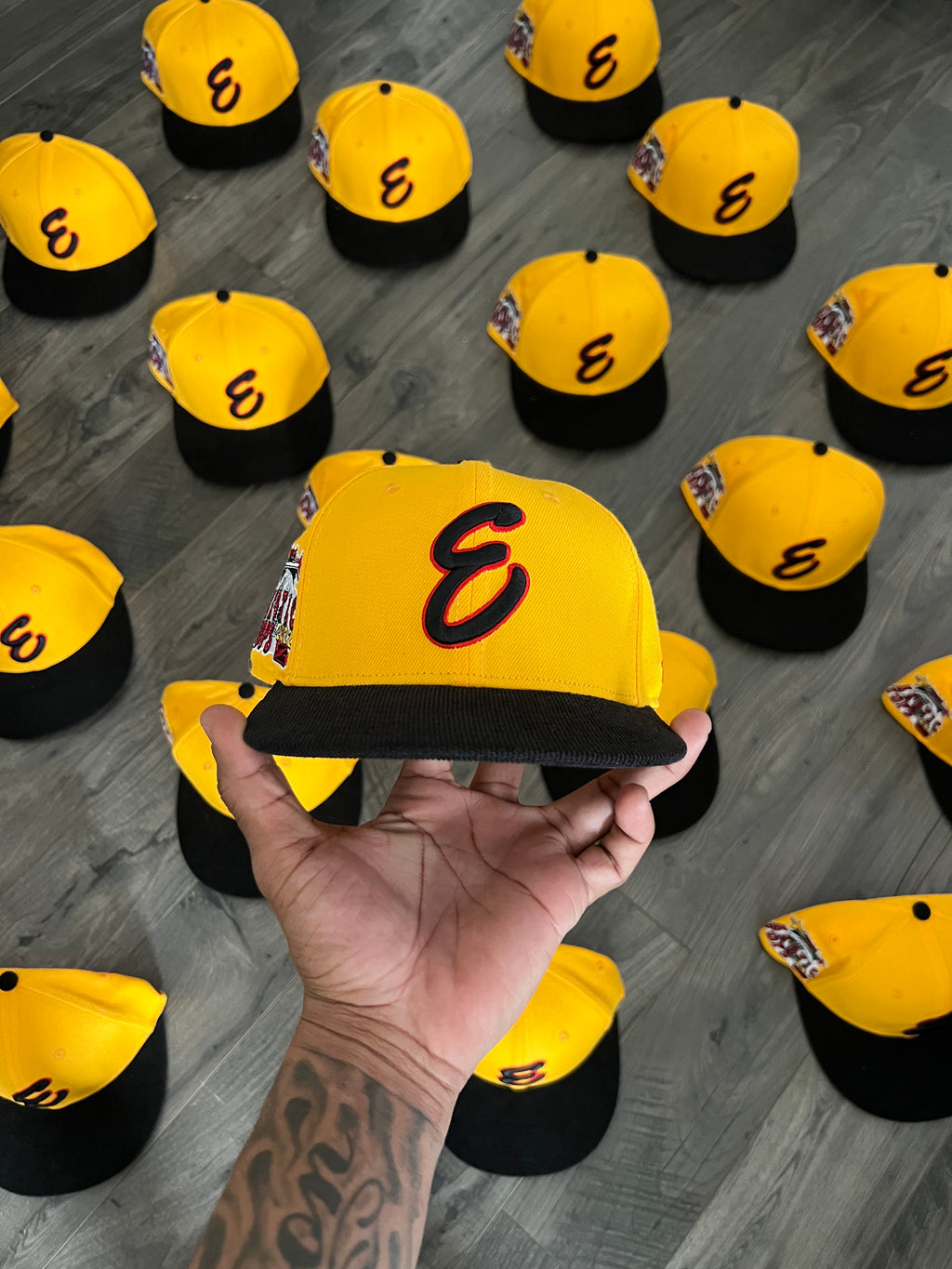 Taxi Cab Yellow Fitted Hats by Hat Club